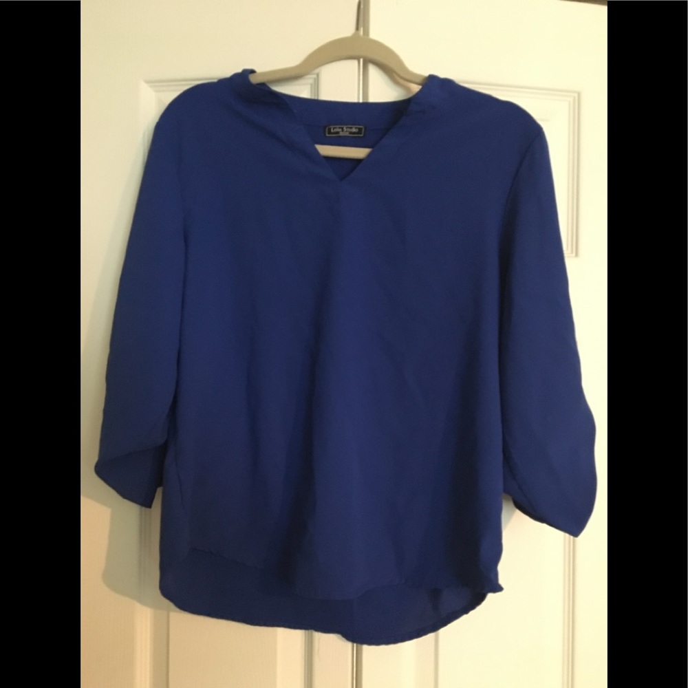 Royal Blue Blouse